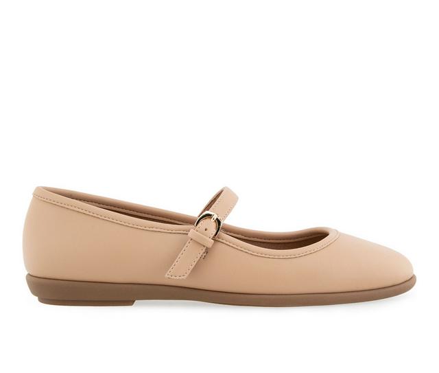 Women's Aerosoles Baylee Ballet Flats in Beige color