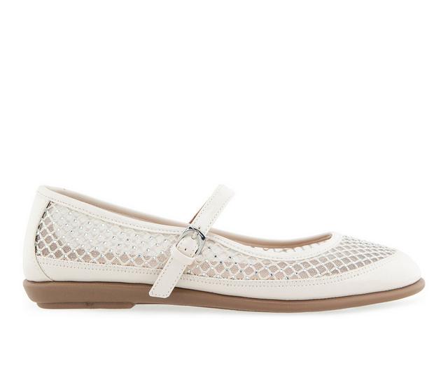 Women's Aerosoles Baylee Ballet Flats in Crystal/Eggnog color
