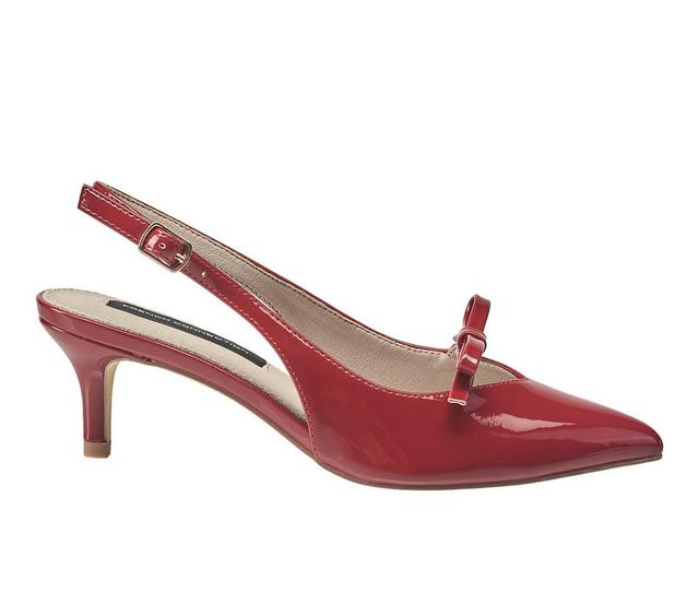 Women's French Connection Quinny Pumps in Red Pat color