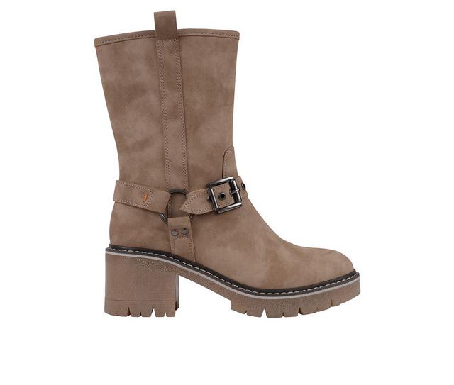 Women's GC Shoes Knox Moto Boots in Beige color