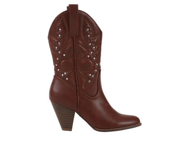 Women's GC Shoes Beth Western Boots in Cognac color