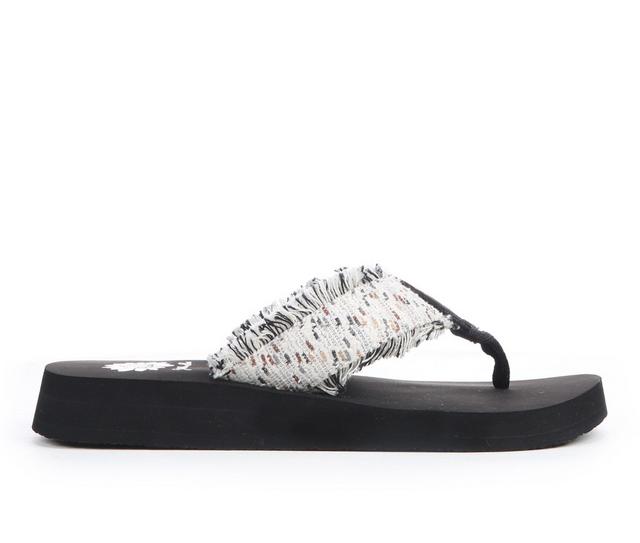 Women's Yellow Box Falsya Flip-Flops in Tan Multi color