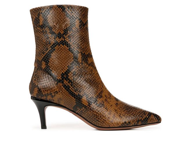 Women's Franco Sarto Anna Booties in Taupe Snake color