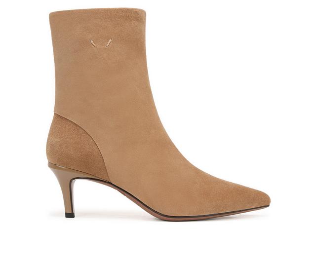 Women's Franco Sarto Anna Booties in Taupe Suede color