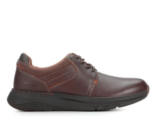 Men's Clarks Motion Trek PT Casual Oxfords in Mahogany color