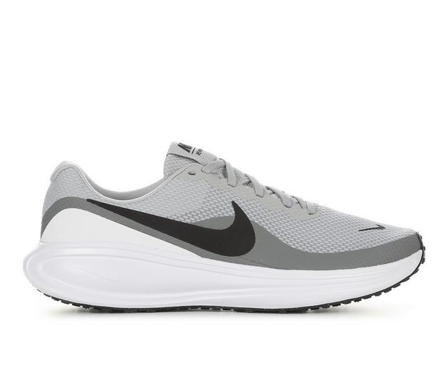 Men's Nike Revolution 8 Running Shoes in Grey/White color