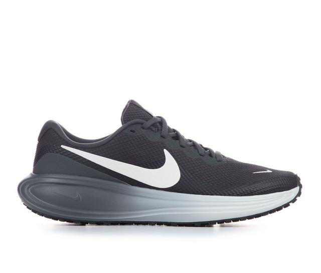 Men's Nike Revolution 8 Running Shoes in Gry/Blk/Sail010 color