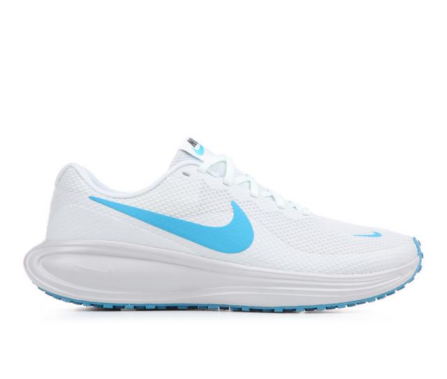 Men's Nike Revolution 8 Running Shoes in Wht/Blu/Gry color