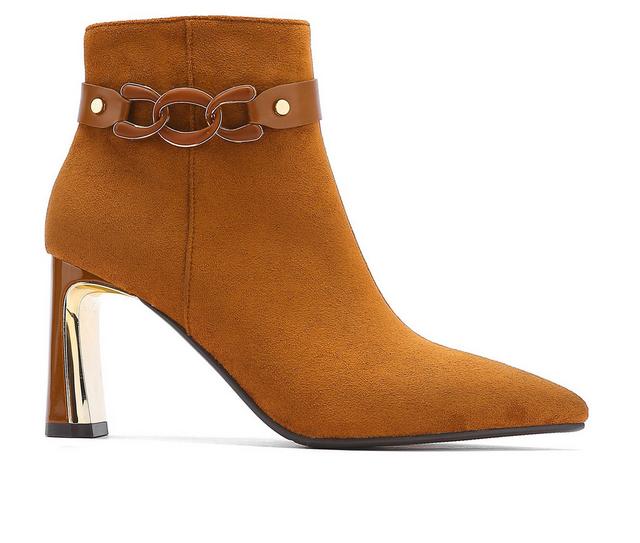 Women's Ninety Union Runway Booties in Tan color