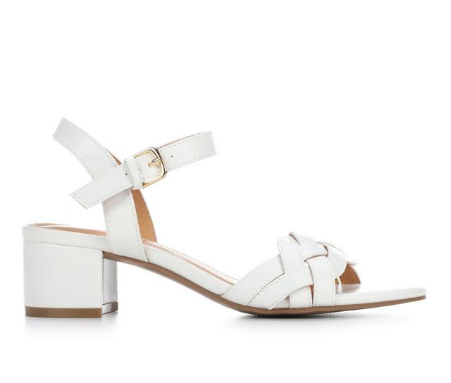 Women's Solanz Valor Heeled Sandals in White color