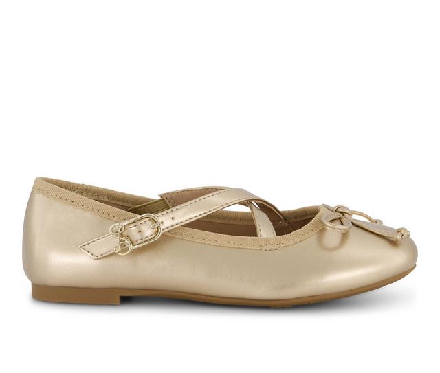 Girls' Sam & Libby Candice Flat  11-5 Dress Shoes in GOLD color