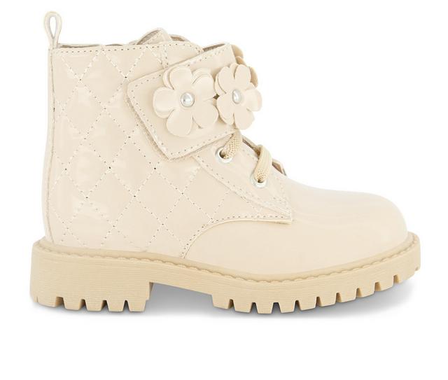 Girls' Jessica Simpson Toddler Daria Flower Boots in CREAM color