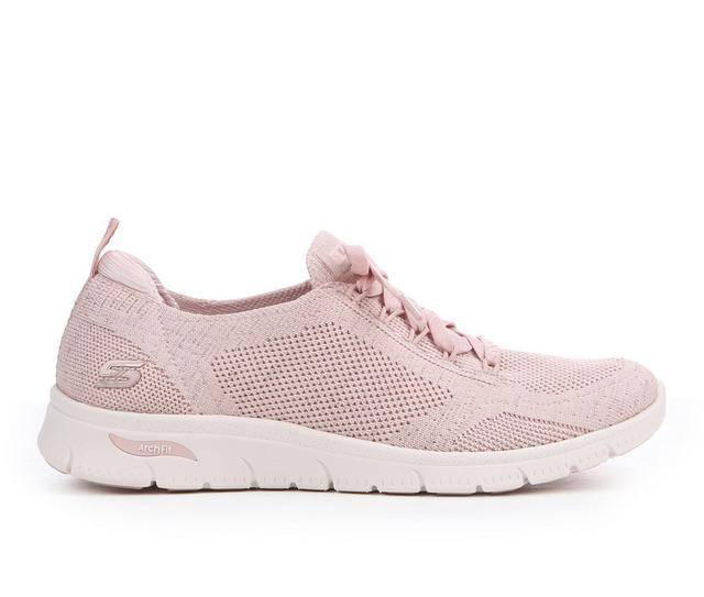 Women's Skechers Arch Fit Refine Opal 104682 Comfort Shoes in Rose color