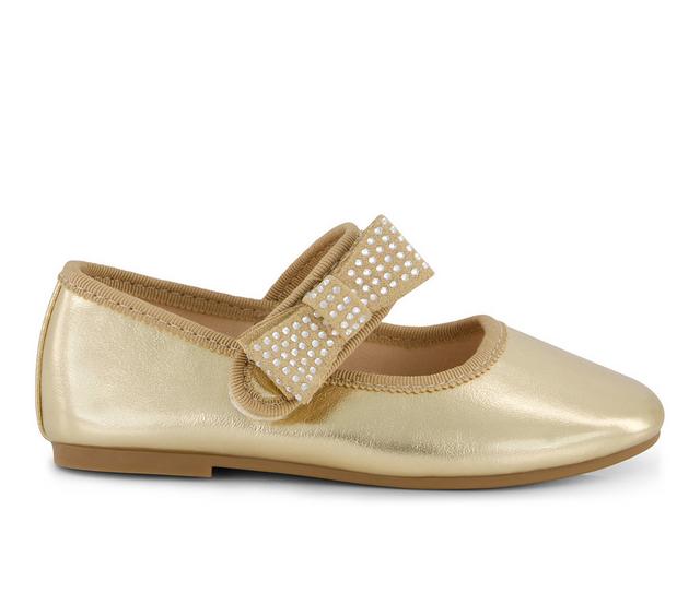 Girls' Jessica Simpson Toddler Amy Crystal Shoes in Gold color