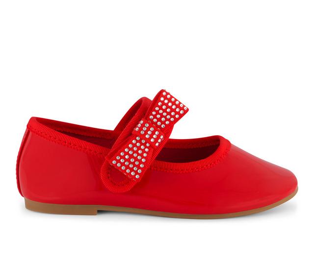 Girls' Jessica Simpson Toddler Amy Crystal Shoes in Red color