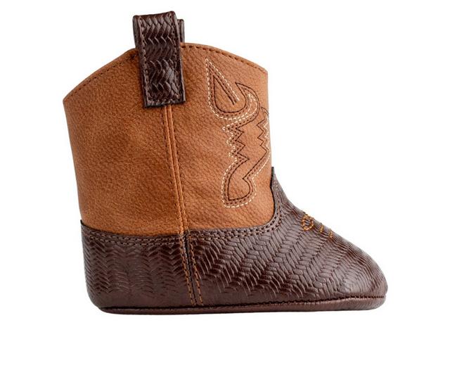 Boys' Baby Deer Infant Waylon Crib Shoes in Brown color