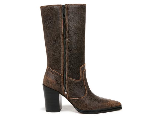 Women's Franco Sarto Jaxon Knee High Boots in Black/Tan color