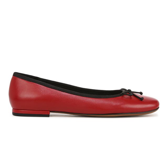 Women's Franco Sarto Abigail Flats in Crimson Red color