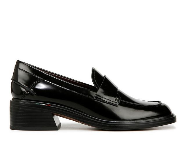 Women's Franco Sarto Gabriella Loafers in Black Patent color