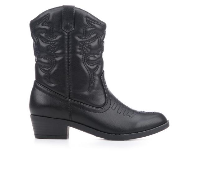 Girls' Soda Little Kid & Big Kid Rerun-IIS Cowboy Boots in Black color