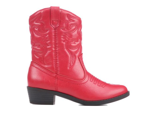 Girls' Soda Little Kid & Big Kid Rerun-IIS Cowboy Boots in Red color