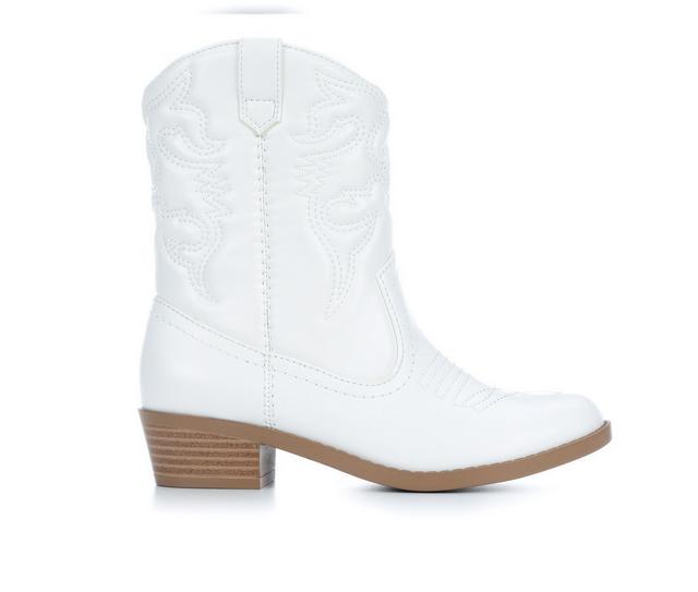 Girls' Soda Little Kid & Big Kid Rerun-IIS Cowboy Boots in White color