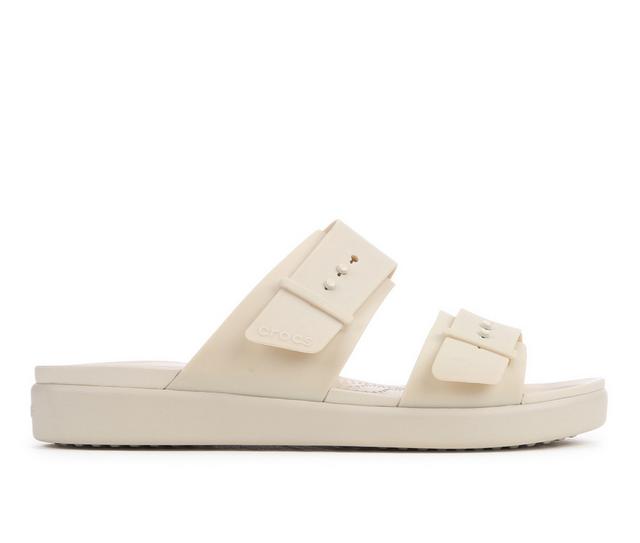Women's Crocs Brooklyn Low Low Sandals in Sandstone color