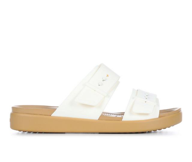 Women's Crocs Brooklyn Low Low Sandals in Chalk Tan color