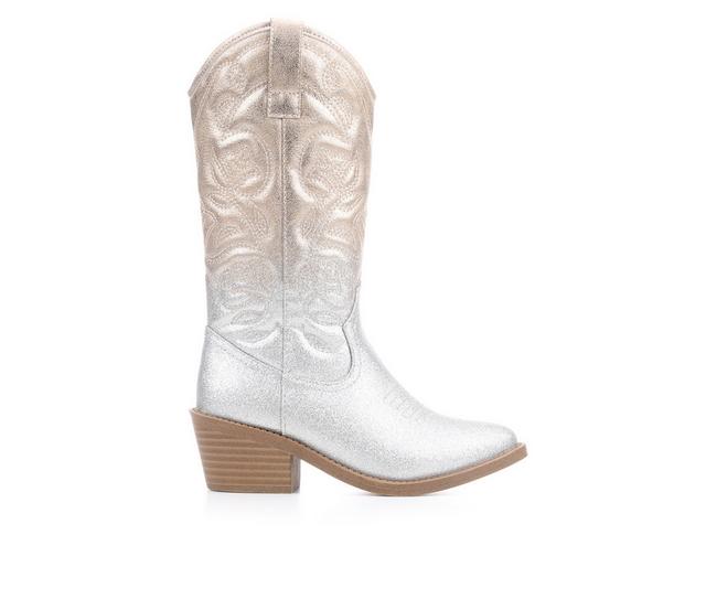 Girls' Steve Madden Little Kid & Big Kid Jdollie Cowboy Boots in Metallic Ombre color