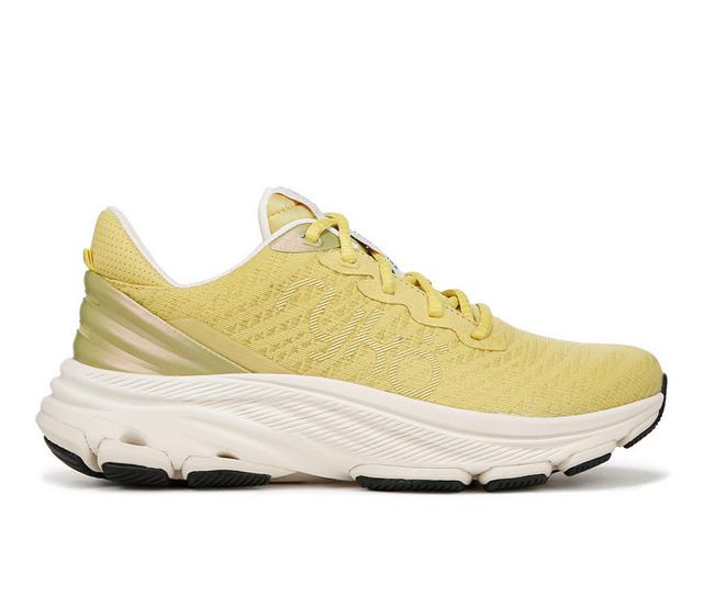 Women's Ryka Devotion X max Rs Walking Shoes in Verdant yellow color