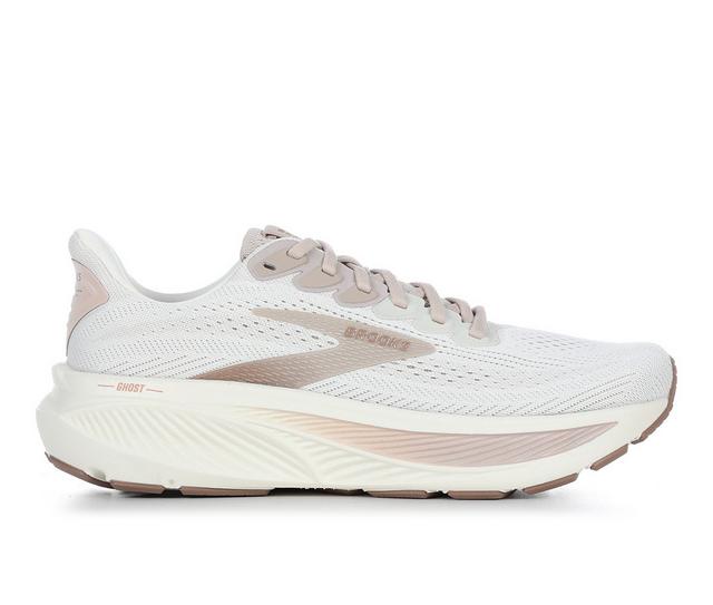 Women's Brooks Ghost 17 Running Shoes in Gy/Portabella B color
