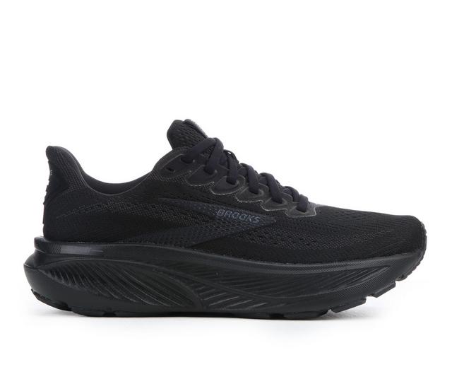 Women's Brooks Ghost 17 Running Shoes in Black/Black color