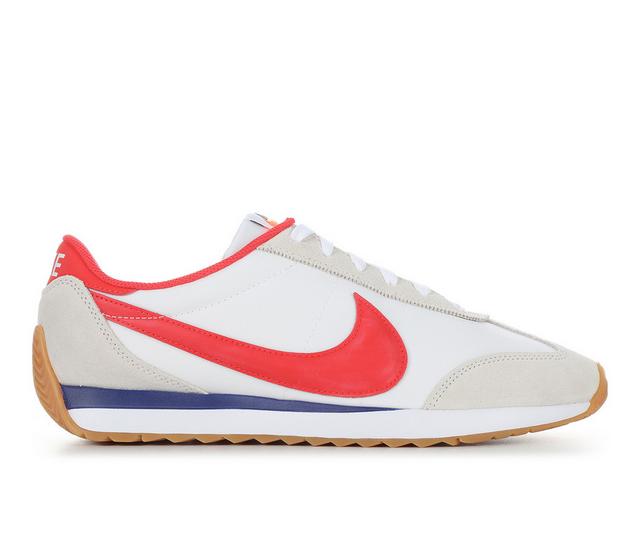 Men's Nike Pacific Sneakers in White/Crimson color
