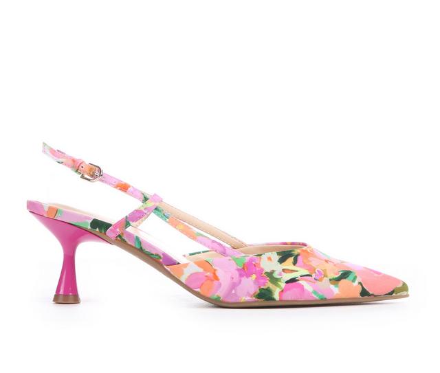 Women's Nine West N-Rowen 2 Kitten Heels in Pink Multi color