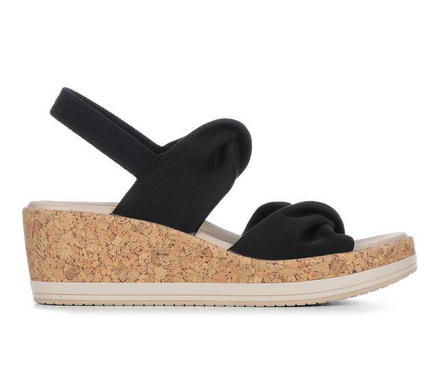Women's LifeStride Riley Wedge Sandals in Black color