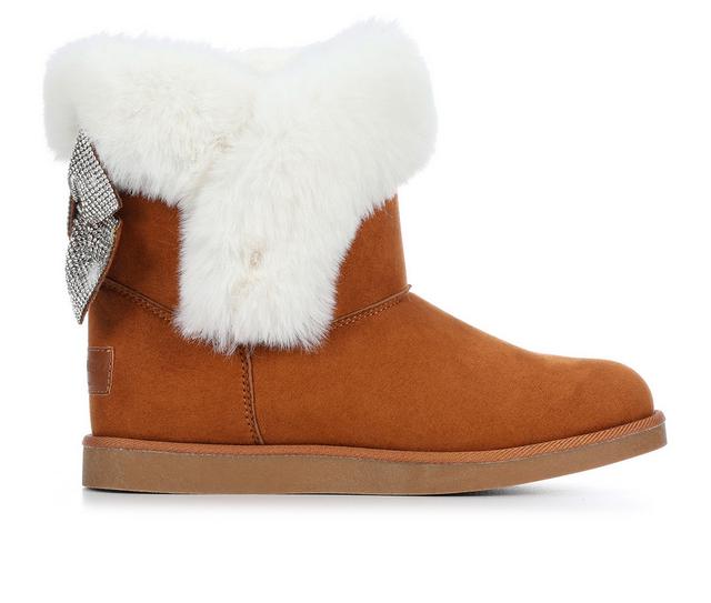 Women's Juicy Krazey Kute Winter Boots in COGNAC color