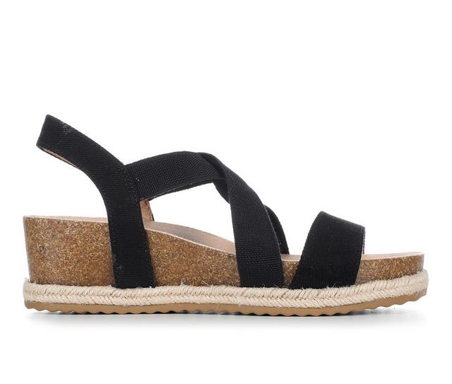 Women's LifeStride Breeze Wedge Sandals in Black color