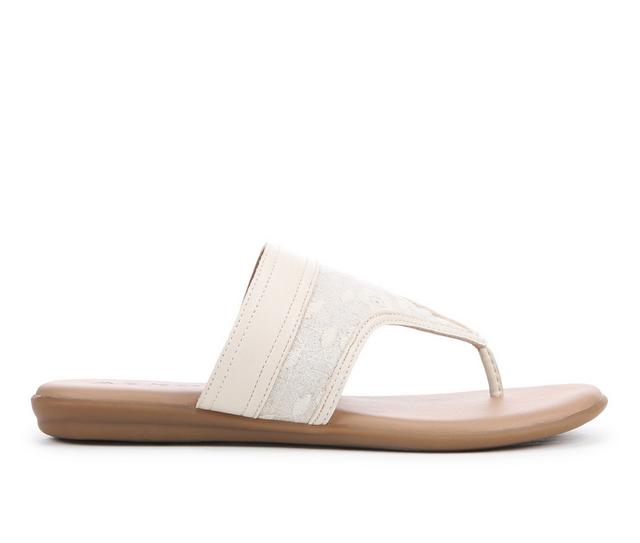 Women's Aerosoles Illia Flip-Flops in Cream Floral color