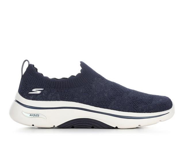 Women's Skechers Go 125329 Go Walk Arch Fit Walking Shoes in Navy color