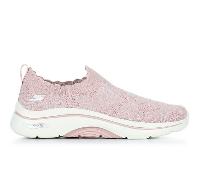 Women's Skechers Go 125329 Go Walk Arch Fit Walking Shoes in Mauve color