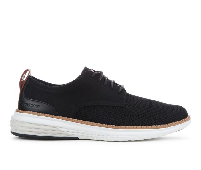 Men's Cole Haan Grand Hurrion Stitchlite Plain Toe Dress Shoes in Black/Nimbus color
