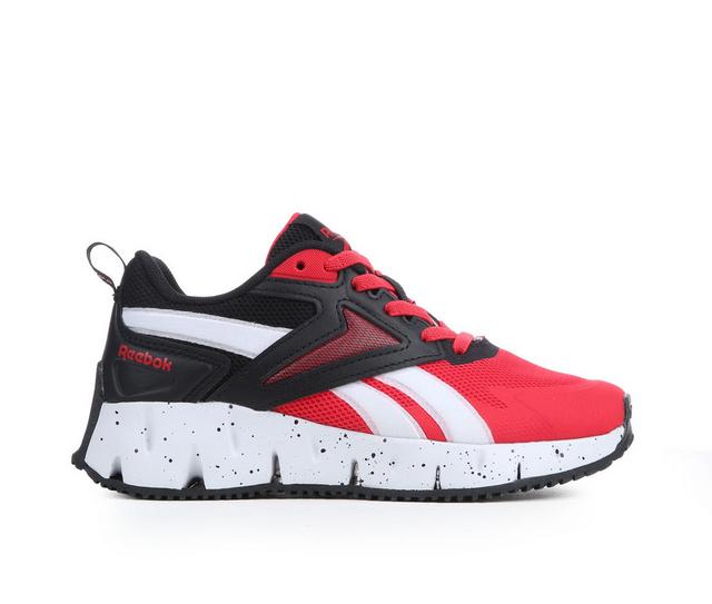 Boys' Reebok Zig Vector Boys 11-3 Running Shoes in Red/Black/White color