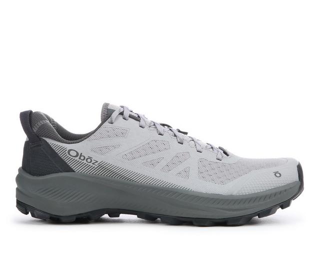 Men's Oboz Footwear Katabatic LT Low Hiking Shoes in Drizzle color