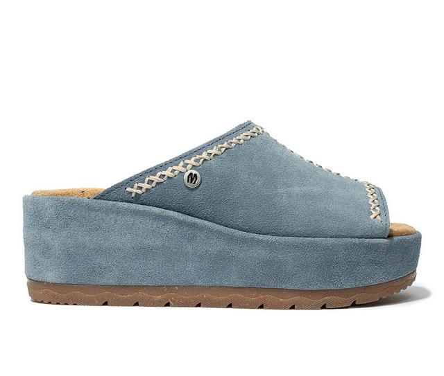 Women's Minnetonka Paislee Wedges in Vintage Blue color