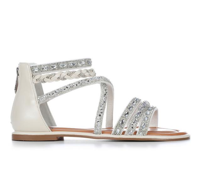 Women's Daisy Fuentes Casper Flat Sandals in Bone color