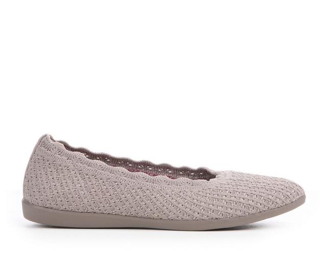 Women's Skechers Cleo Walk 159266 Ballet Flats in Taupe color