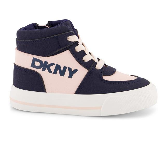 Girls' DKNY Toddler Amelia Alice High-Top Sneakers in Navy color