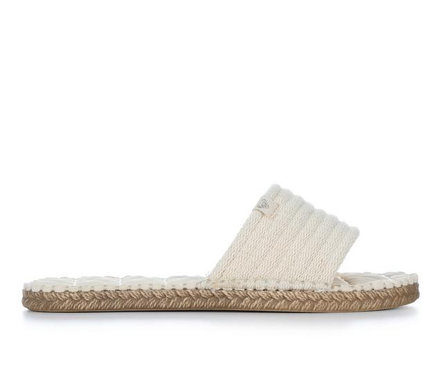 Women's Roxy Shoresoft SLD Sandals in Cream color