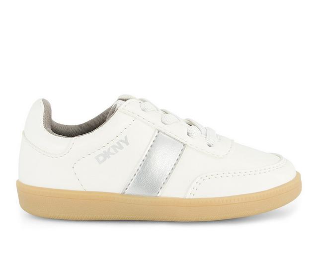 Girls' DKNY Toddler Dylan Damian Sneakers in White color