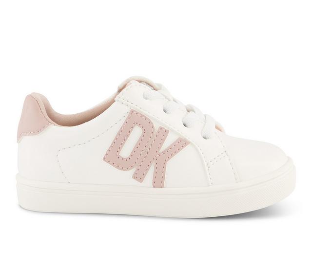 Girls' DKNY Toddler Celia Bonnie Sneakers in White color